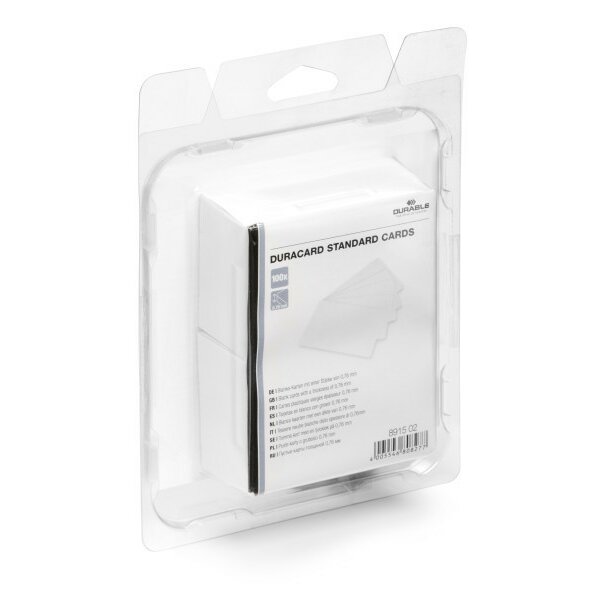 Durable Plastikkarten Duracard 8915-02 (100) weiß
