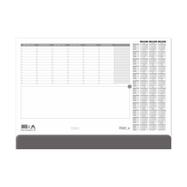 Ursus Schreibunterlage Papier 525x375mm  (50) mit Kalender 036437000