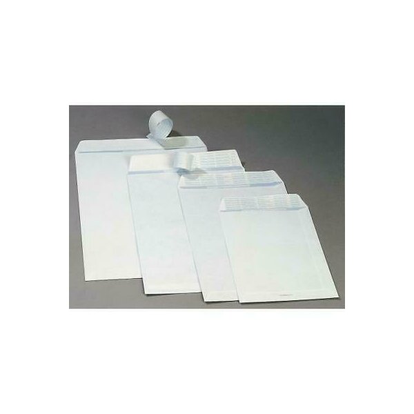 Taschenkuvert mit Strip 0561 16x23 80gr weiß(100)