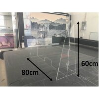 Trennwand Polycarbonat 80x60 transparent