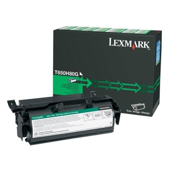 Lexmark T650H80G Toner High Yield Reconditioned Cartridges schwarz