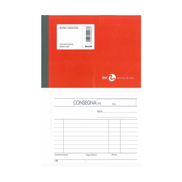 Blocco documento di trasporto 12 x 18 cm bilingue DE/IT 50 fogli (1 originale + 1 copia)