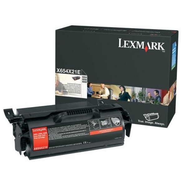 Lexmark X654X21E Toner Extra High Yield schwarz