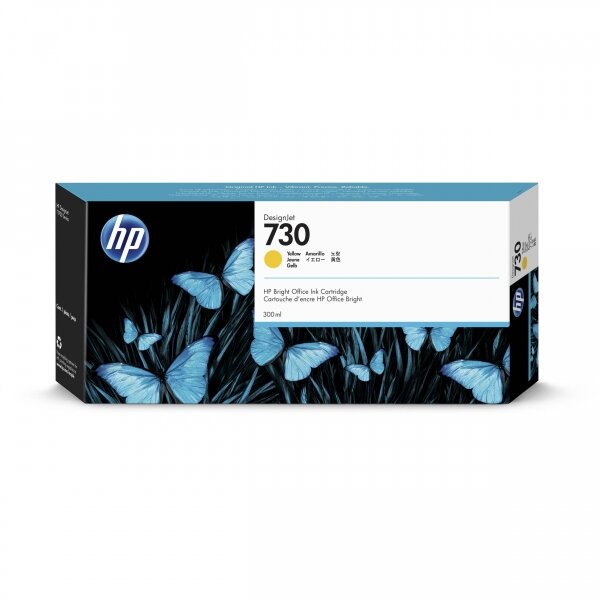 HP Tintenpatrone P2V70A 730 gelb 300ml