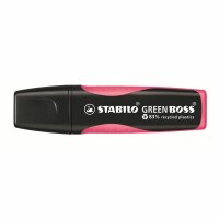 STABILO Green Boss Textmarker aus 83 % recyceltem Kunststoff rosa