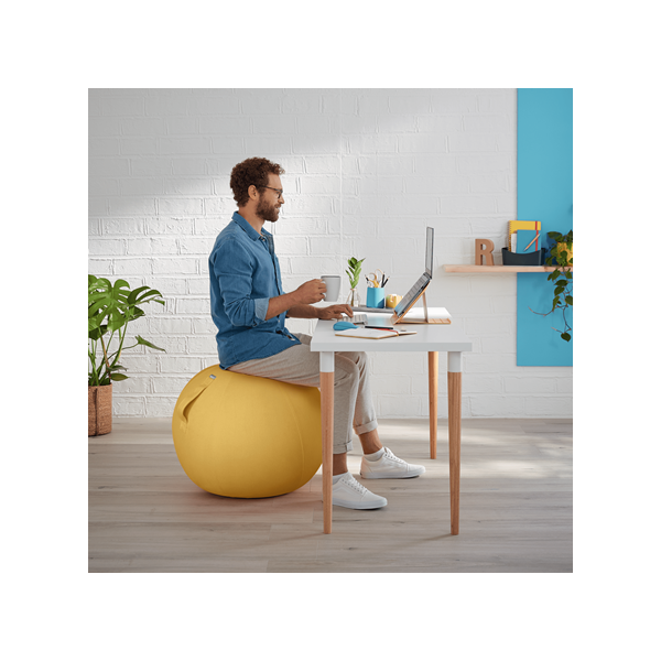Leitz Ergo Cosy | Sitzball für aktives Sitzen (gelb)
